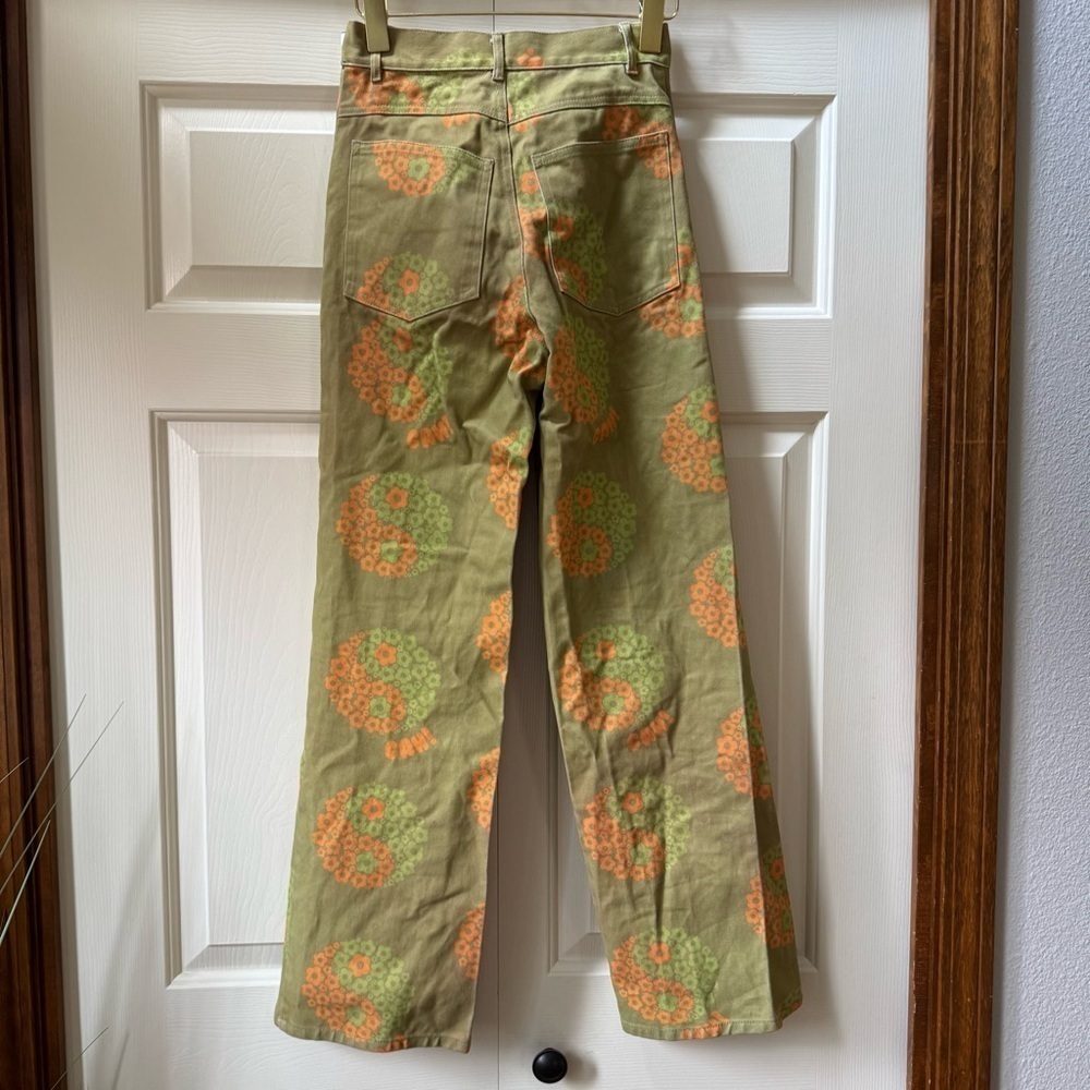 Lisa Says Gah Urban Outfitter Exclusive Printed High Rise Wide Leg Robyn Jean 25 - Picture 5 of 12